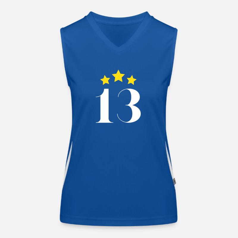 13th anniversary starred Women's Functional Contrast Tank Top