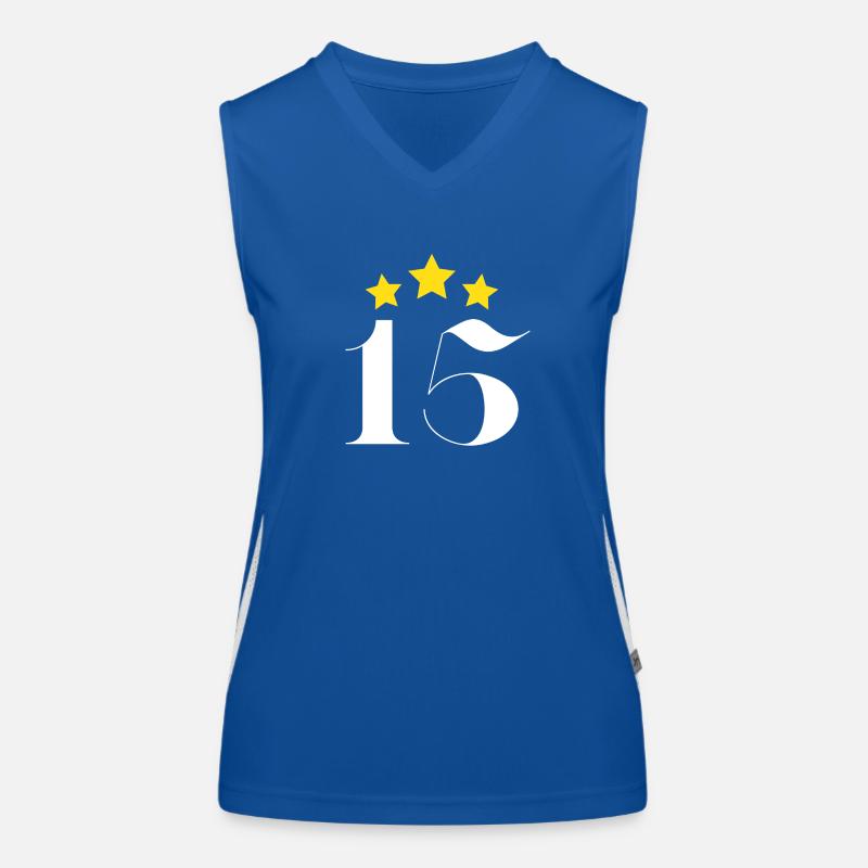 15th anniversary starred Women's Functional Contrast Tank Top
