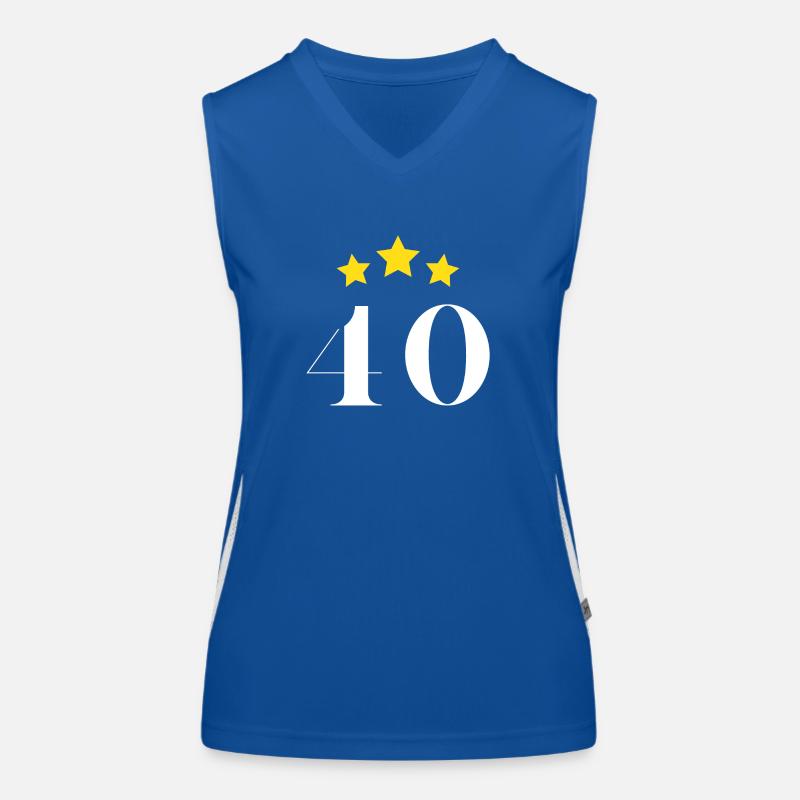 40-jähriges Jubiläum Funktionelles Kontrast-Tank Top für Frauen