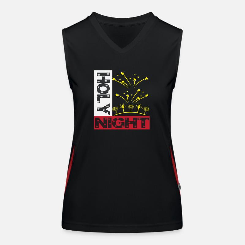 Holy Night Funktionelles Kontrast-Tank Top für Frauen