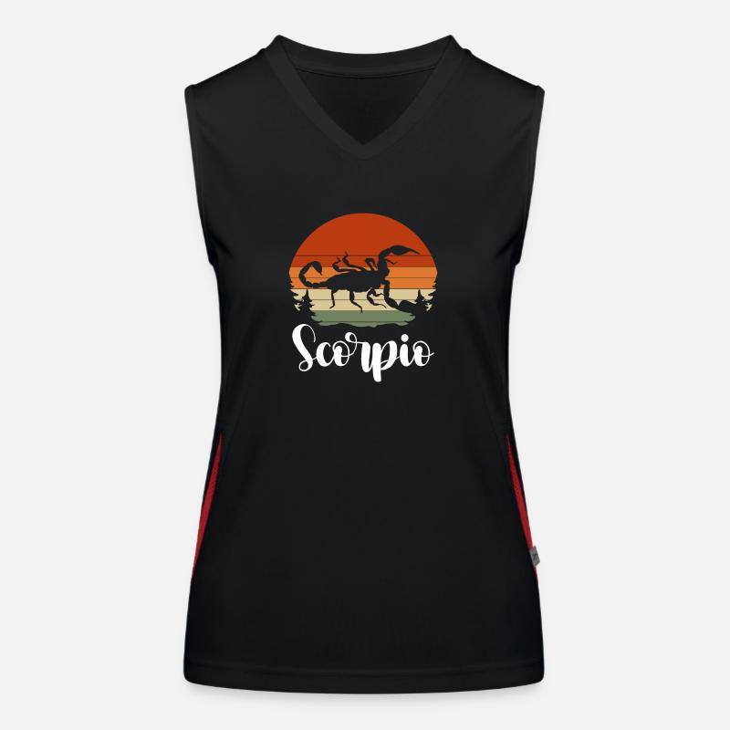 Scorpio constellation Astro Water Women's Functional Contrast Tank Top