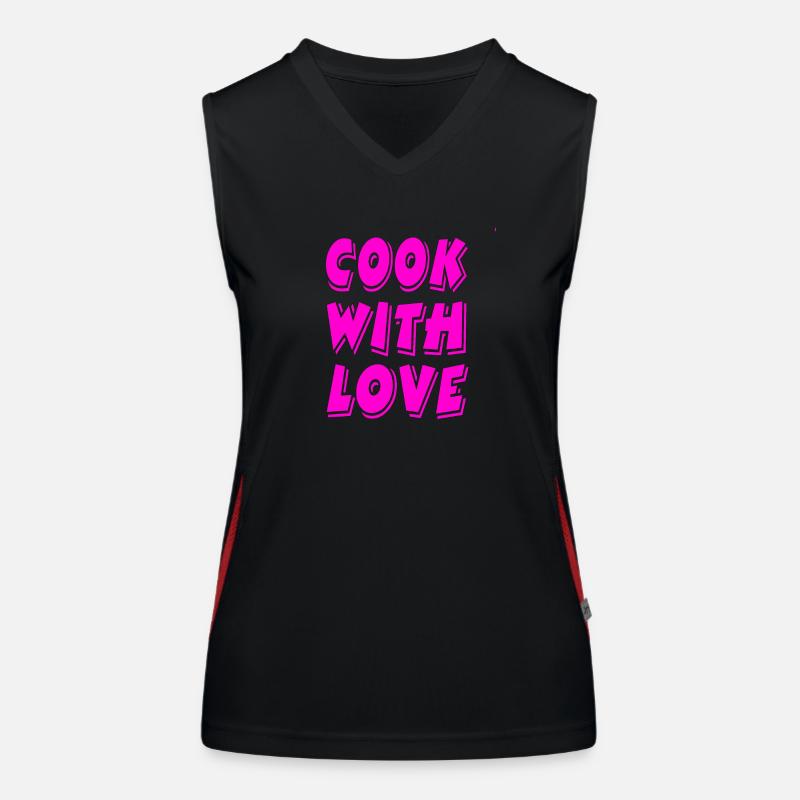 Kochen Funktionelles Kontrast-Tank Top für Frauen