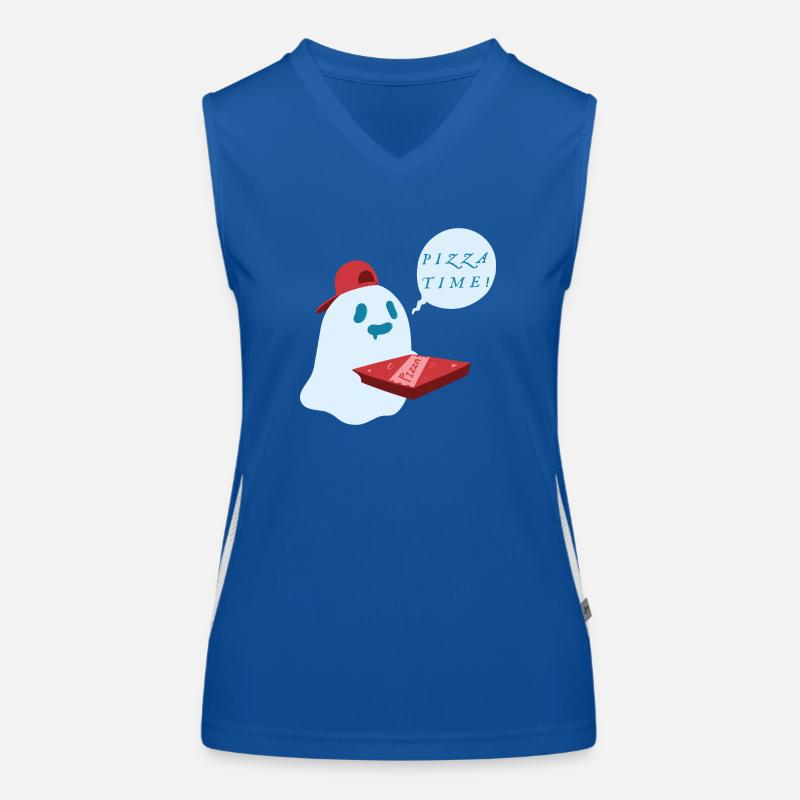 Pizza-Liefergeist Funktionelles Kontrast-Tank Top für Frauen