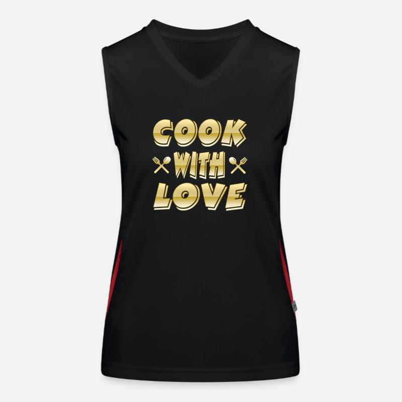 Kochen Funktionelles Kontrast-Tank Top für Frauen