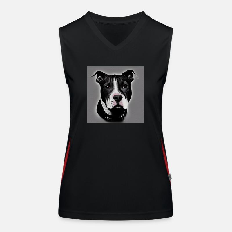 Meilleur ami du chien Débardeur respirant contrasté Femme