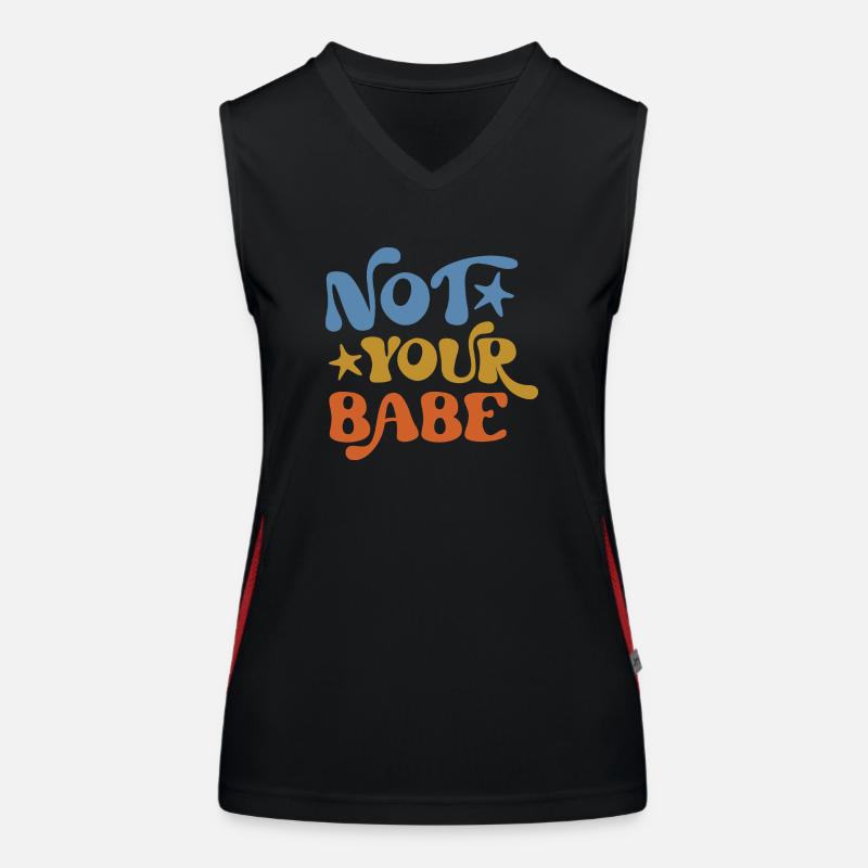 Not Your Babe Funktionelles Kontrast-Tank Top für Frauen