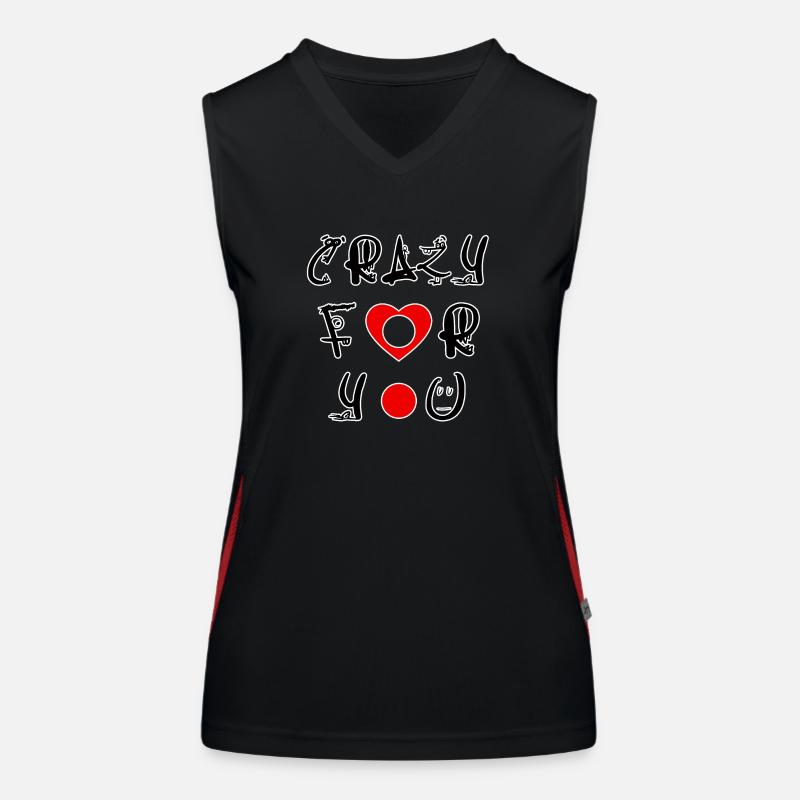 Crazy for you. Crazy about you Women's Functional Contrast Tank Top