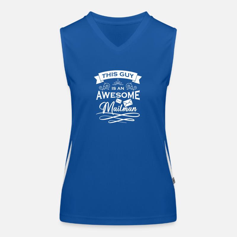 Postman Parcel delivery Letters Courier Women's Functional Contrast Tank Top