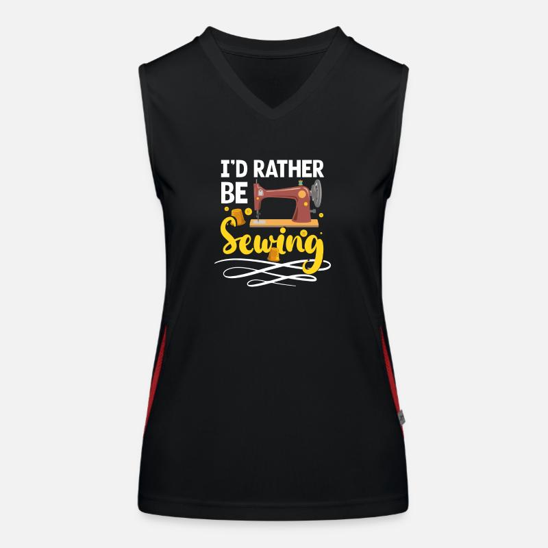 Seamstress Needle Knitting Custom Tailor Women's Functional Contrast Tank Top