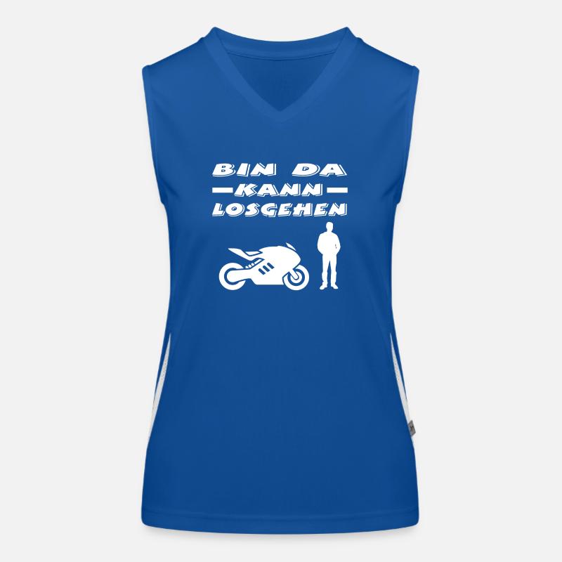 Motorrad Funktionelles Kontrast-Tank Top für Frauen