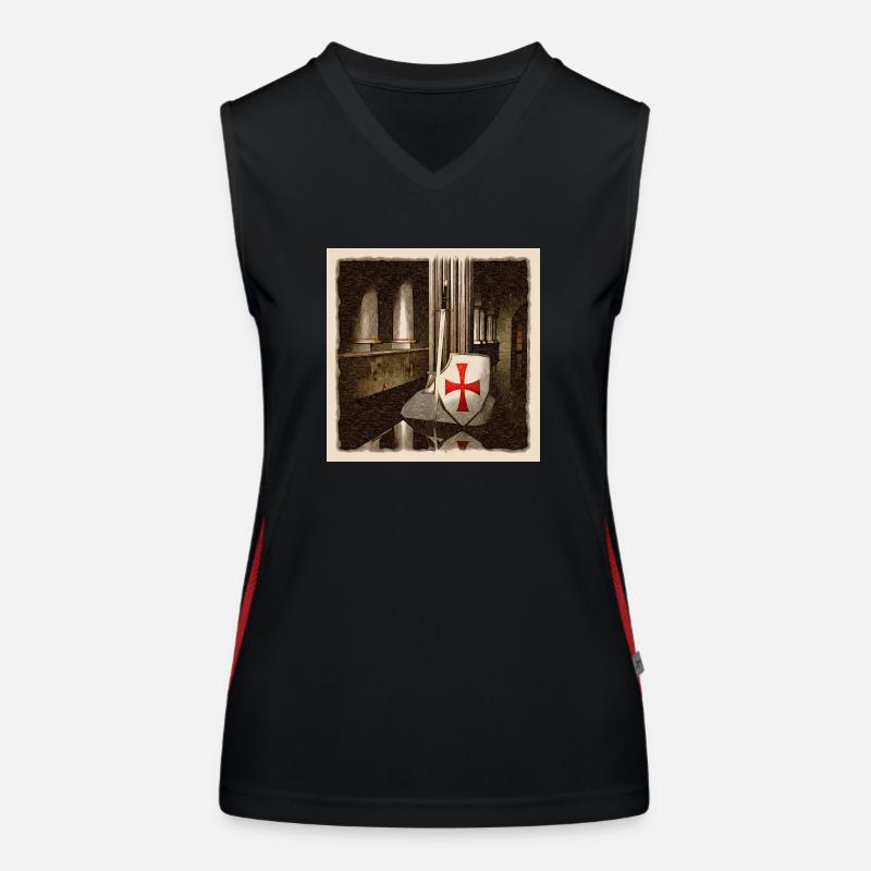 Knights Templar Women's Functional Contrast Tank Top