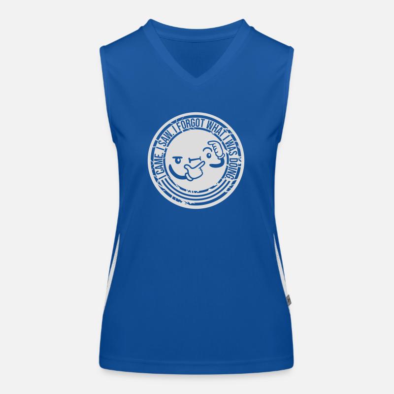 I came saw forget Women's Functional Contrast Tank Top