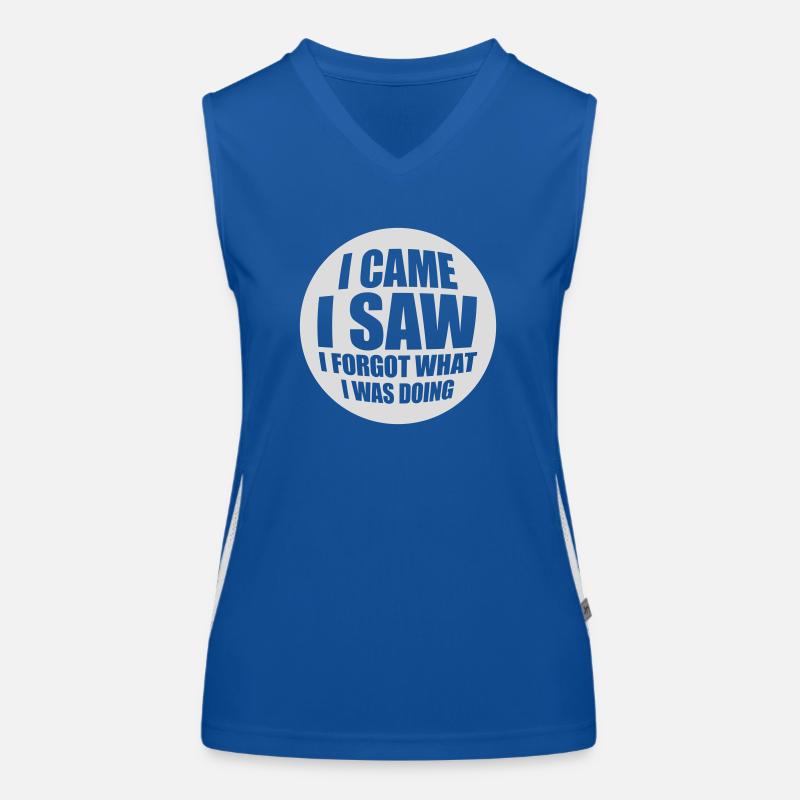 I came saw forget Women's Functional Contrast Tank Top