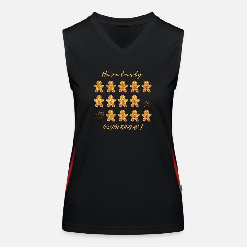 Leckere Lebkuchen Funktionelles Kontrast-Tank Top für Frauen