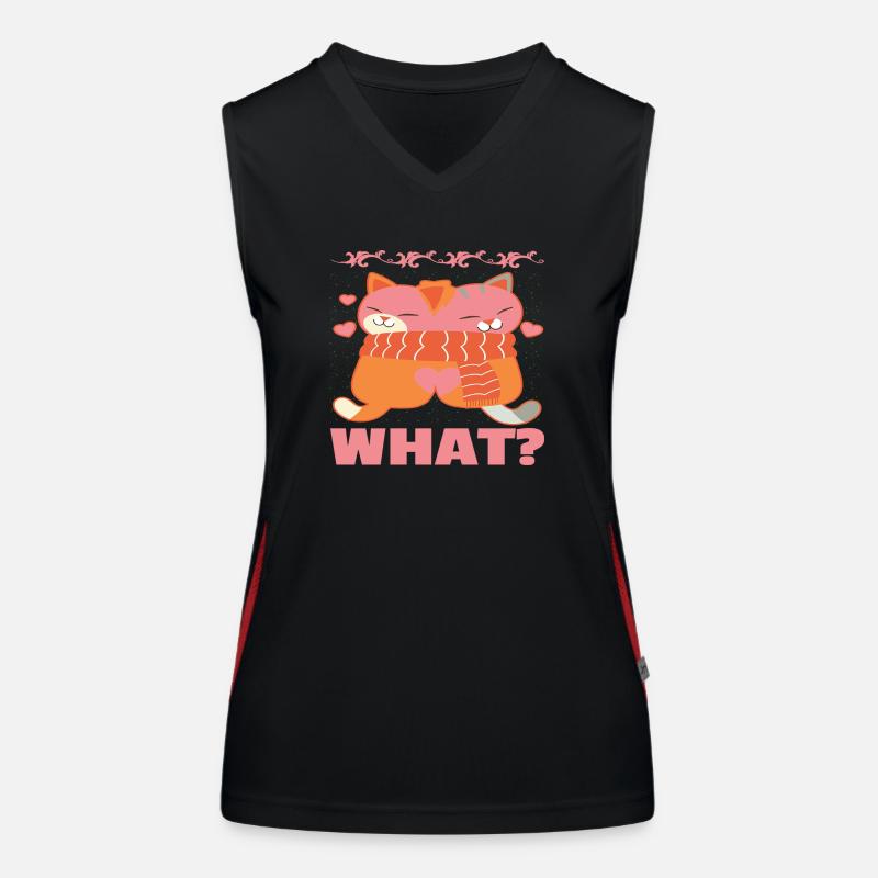 Che cosa? Top sportivo da donna in contrasto cromatico