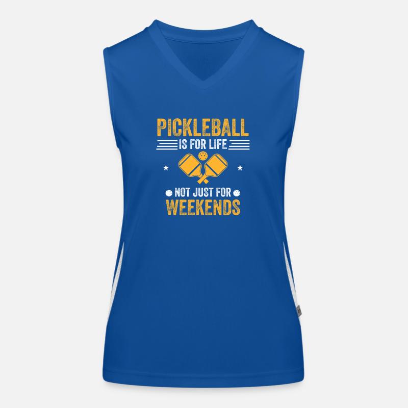 Pickleball is for life Women's Functional Contrast Tank Top