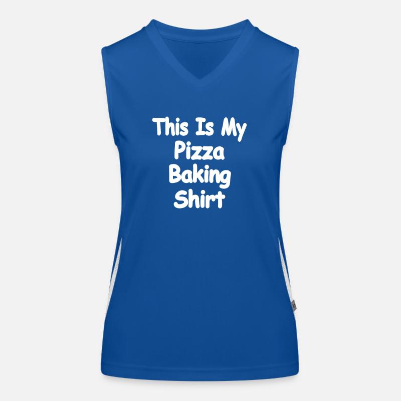 Pizza Funktionelles Kontrast-Tank Top für Frauen