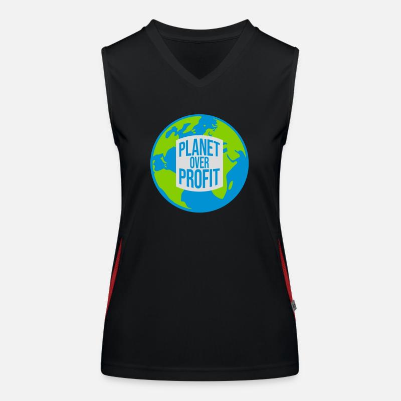 Planète sur le devis de profit Débardeur respirant contrasté Femme