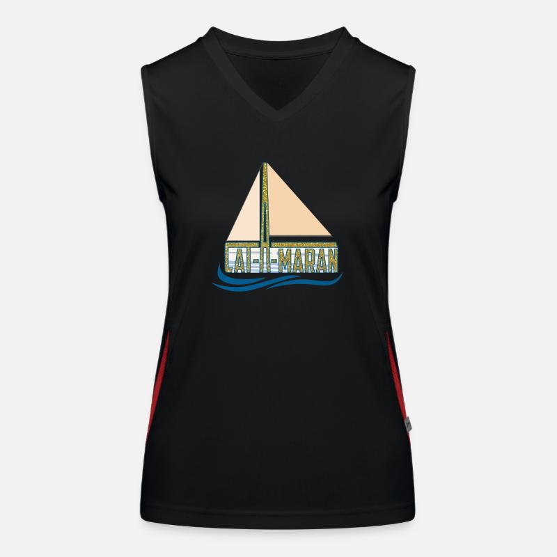 catAmaran - katAmaran - 2 - gold Funktionelles Kontrast-Tank Top für Frauen