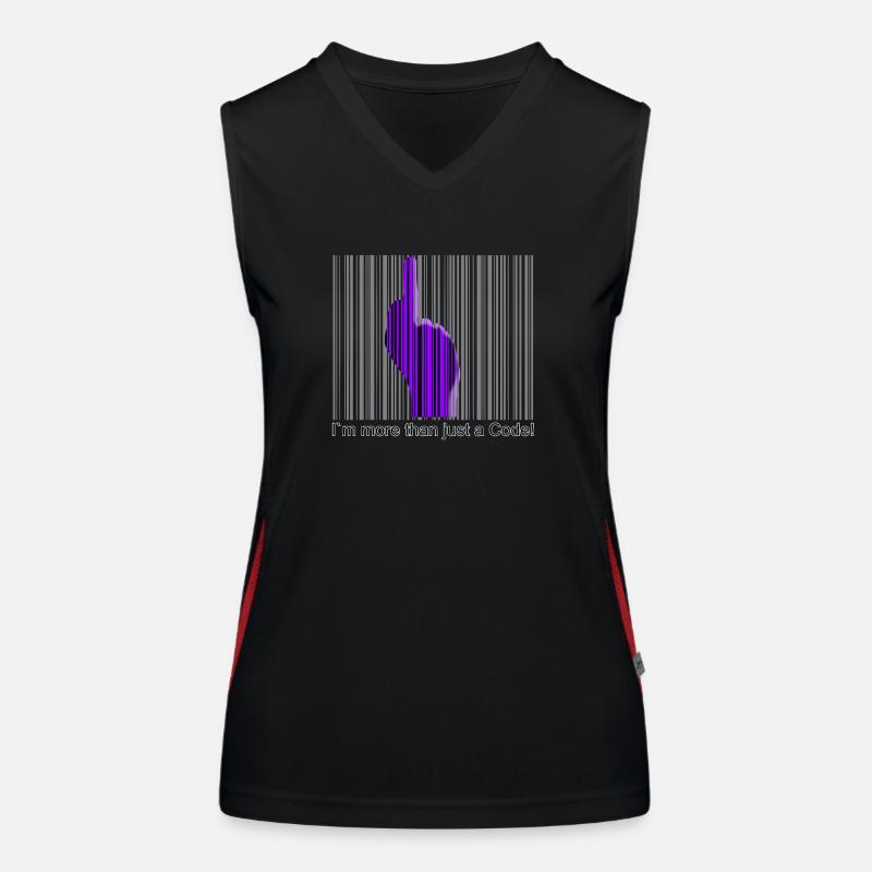 I'm more than just a Code! Women's Functional Contrast Tank Top