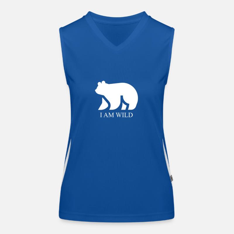 I am Wild - Eisbär 1 Funktionelles Kontrast-Tank Top für Frauen