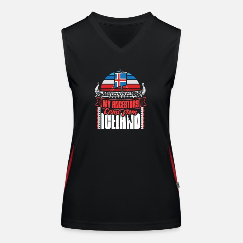 Island Staat Funktionelles Kontrast-Tank Top für Frauen