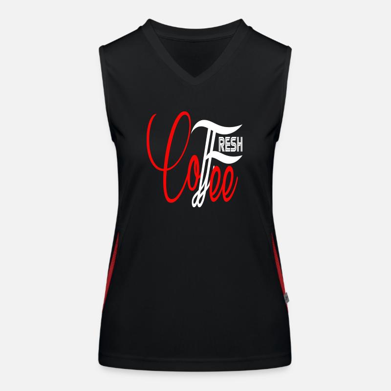 Fresh Coffee Funktionelles Kontrast-Tank Top für Frauen
