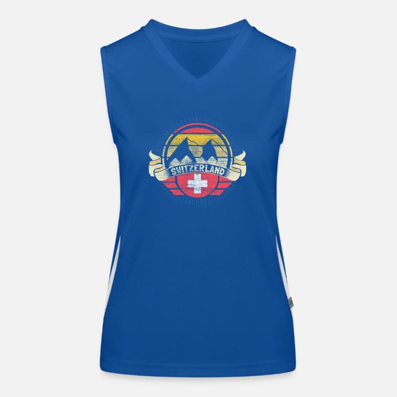 Switzerland Neutrality State Women's Functional Contrast Tank Top