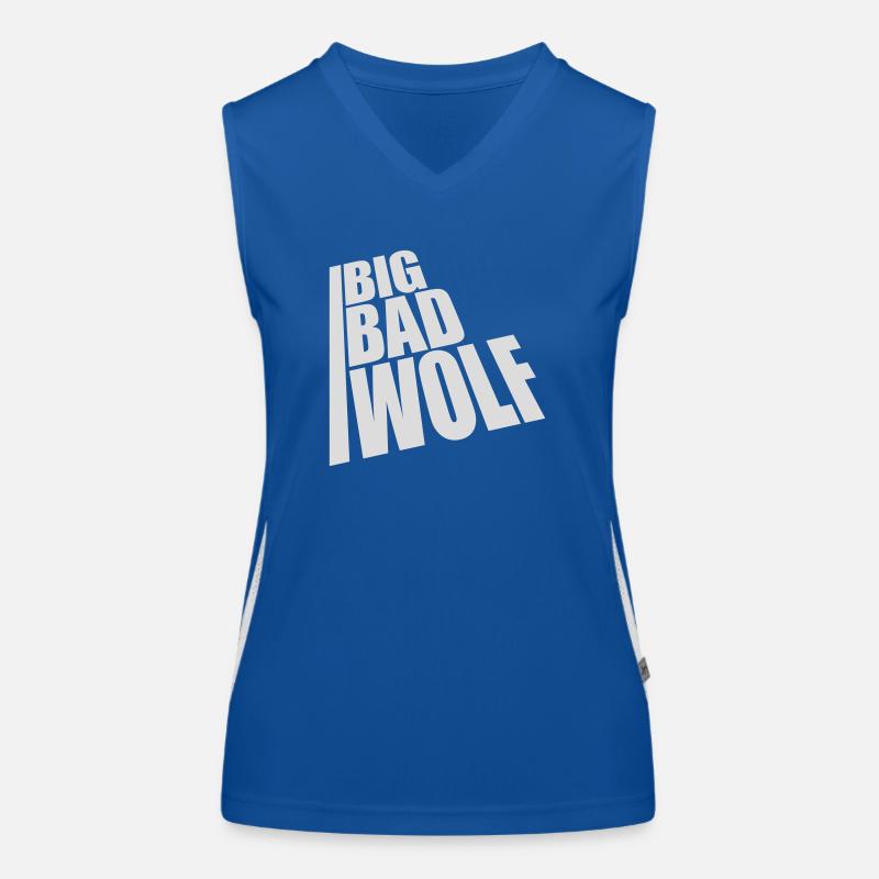 big bad wolf Zitat Funktionelles Kontrast-Tank Top für Frauen