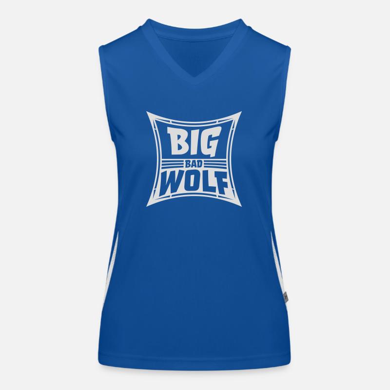 big bad wolf quote Women's Functional Contrast Tank Top