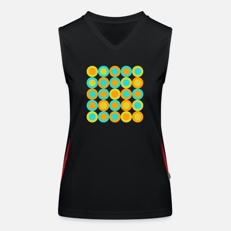 geometric pattern Funktionelles Kontrast-Tank Top für Frauen
