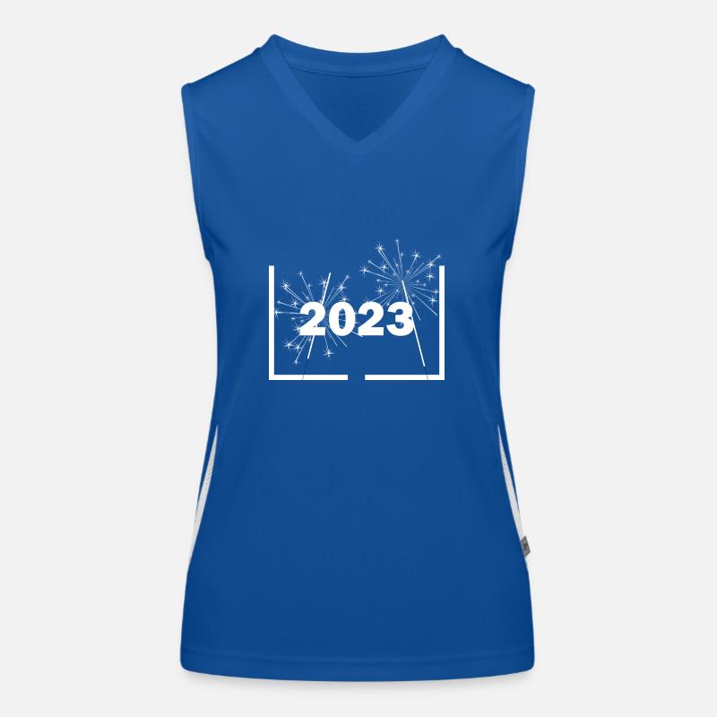 Réveillon du Nouvel An 2023 Débardeur respirant contrasté Femme