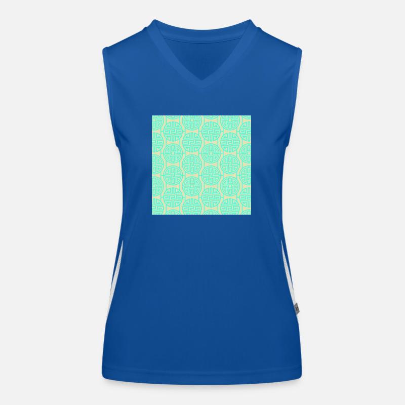 Chinese pattern Women's Functional Contrast Tank Top