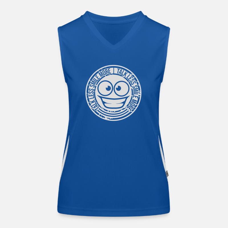 talk less smile more Funktionelles Kontrast-Tank Top für Frauen