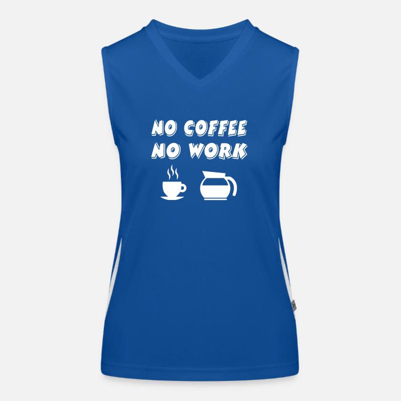 Kaffee Funktionelles Kontrast-Tank Top für Frauen