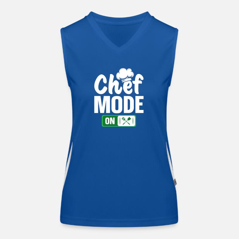 Mode Chef activé Débardeur respirant contrasté Femme