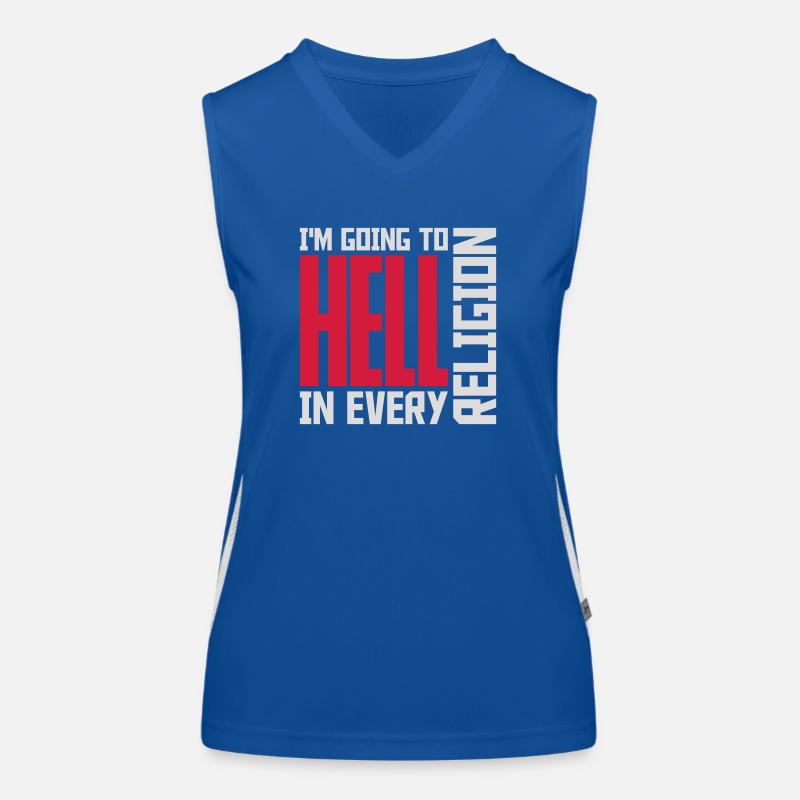 im going to hell Funktionelles Kontrast-Tank Top für Frauen