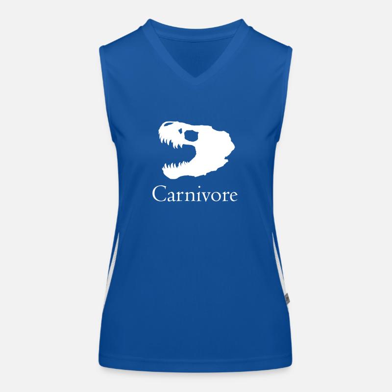 Carnivore Collect White Funktionelles Kontrast-Tank Top für Frauen