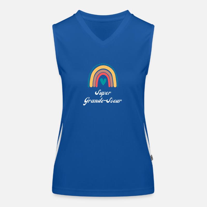 Super große Schwester Funktionelles Kontrast-Tank Top für Frauen