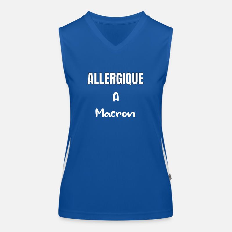 Allergiqueà Macron Débardeur respirant contrasté Femme
