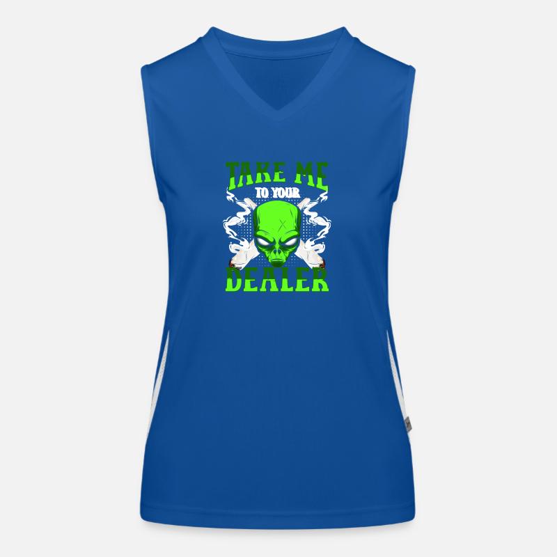 Extraterrestrial Star Space Retro Women's Functional Contrast Tank Top
