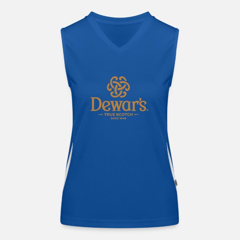 Retro Dewars Scotch Whisky Women's Functional Contrast Tank Top