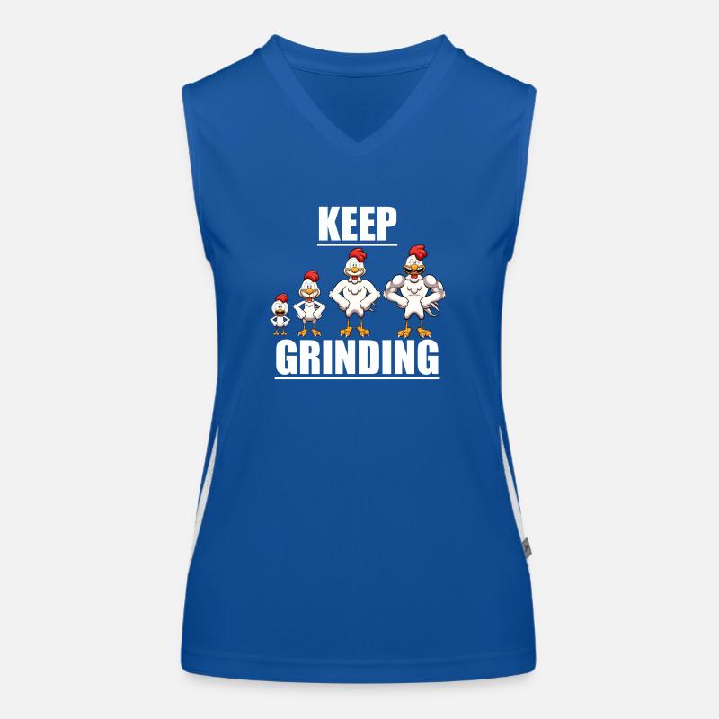 Keep Grinding Women's Functional Contrast Tank Top