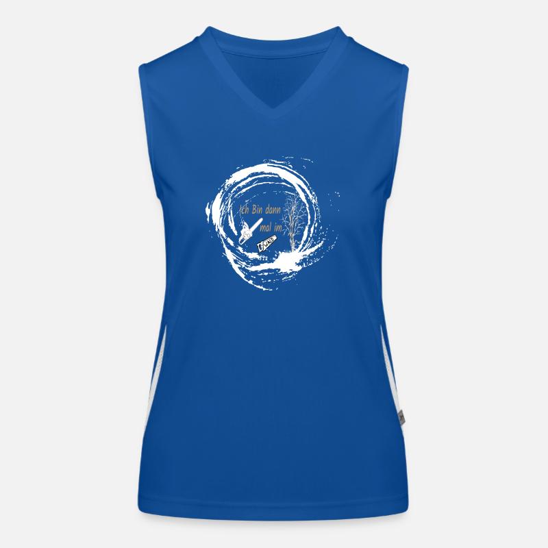 Ich bin dann mal im Wald Funktionelles Kontrast-Tank Top für Frauen
