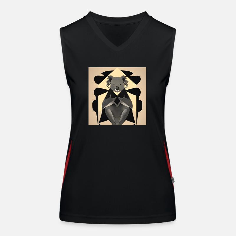 Koala Australien Funktionelles Kontrast-Tank Top für Frauen