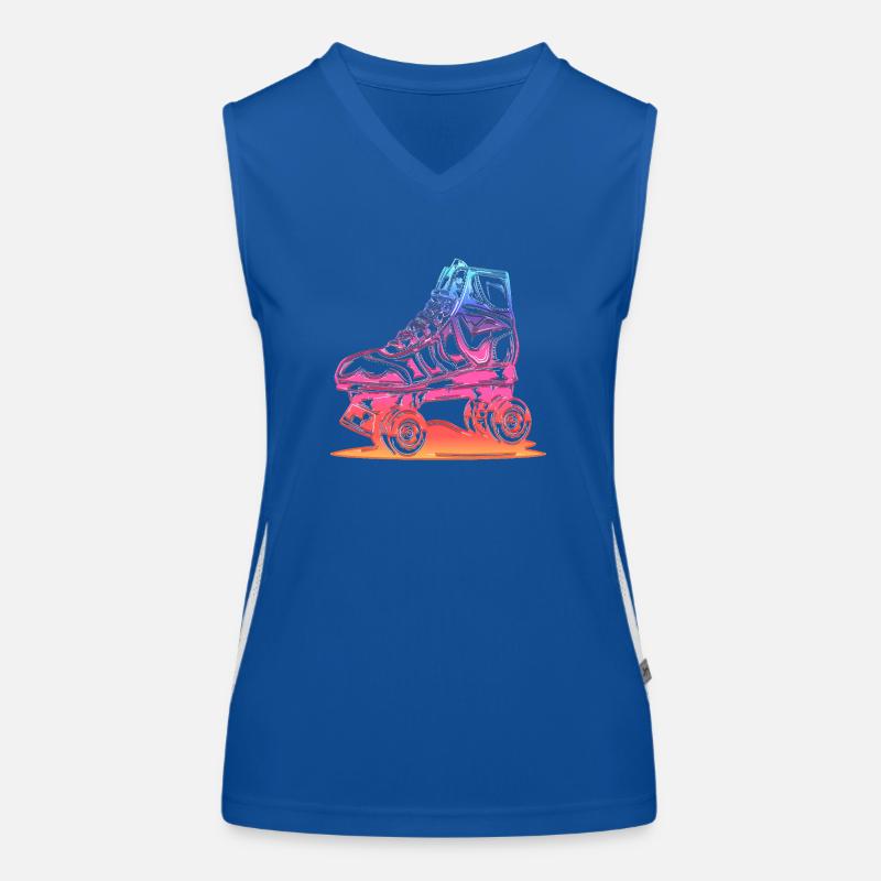 Rollerblades Rollerblade Skates Rollschuhe Retro Funktionelles Kontrast-Tank Top für Frauen