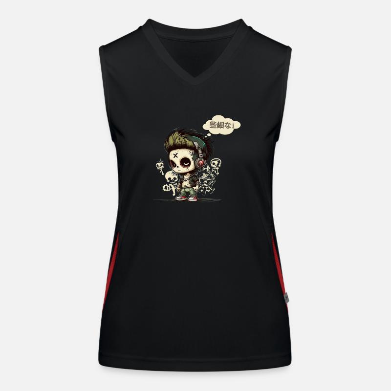 Anime Chibi Urban Graffiti | Unimportant! Women's Functional Contrast Tank Top