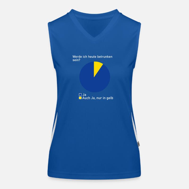 Betrunken Alkohol Schnaps Geschenk Geschenkidee Funktionelles Kontrast-Tank Top für Frauen
