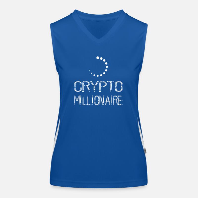 Bitcoin Trading Crypto Stocks Débardeur respirant contrasté Femme