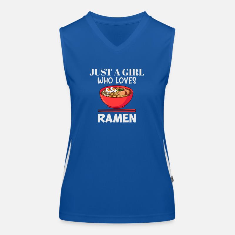 Nur ein Mädchen, das Ramen liebt Funktionelles Kontrast-Tank Top für Frauen